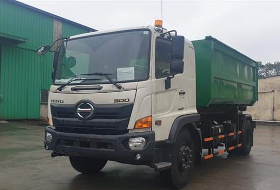 Xe chở rác rời 14 khối Hino