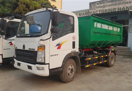 Xe chở rác rời 9 khối Howo