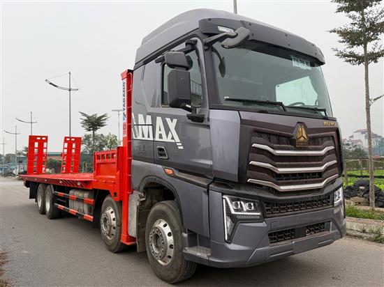 Xe nâng đầu chở máy 16 tấn HOWO - Máy 350