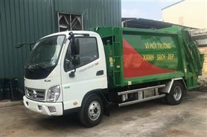 Xe cuốn ép rác  6 khối Thaco