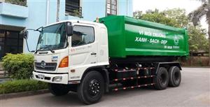 xe chở rác thùng rời 22 khối hino FM