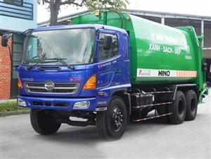 Xe cuốn ép rác 22 khối Hino